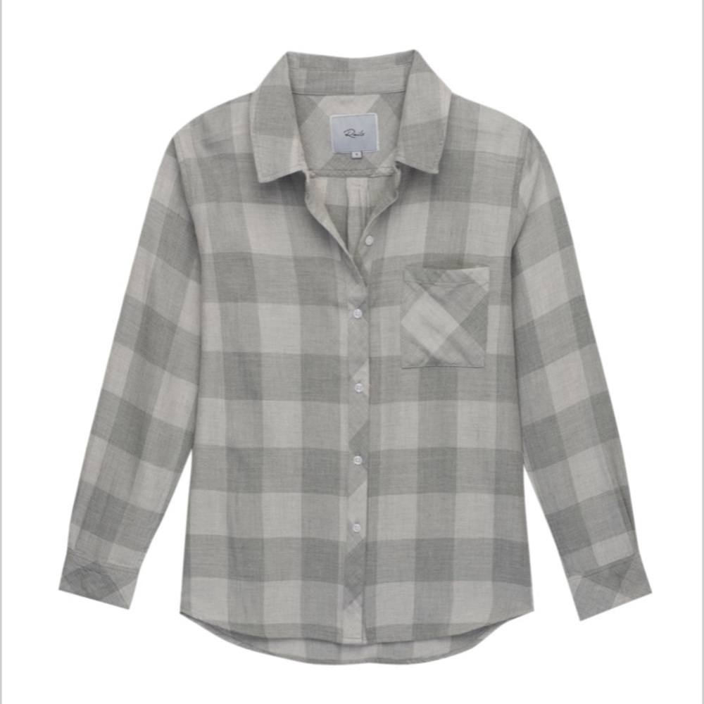 Rails LA dark grey plaid shirt (women’s)